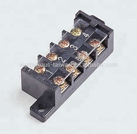 4 Poles 15A Fixed Type Double Row Terminal Block TB4-15 (TB804F)