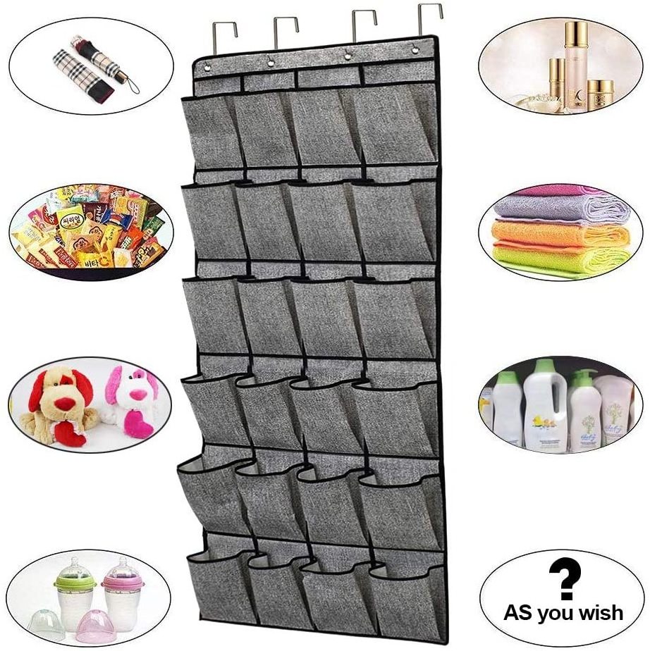 wholesale high quality over the door shoe bag/organizer thickened mesh pockets