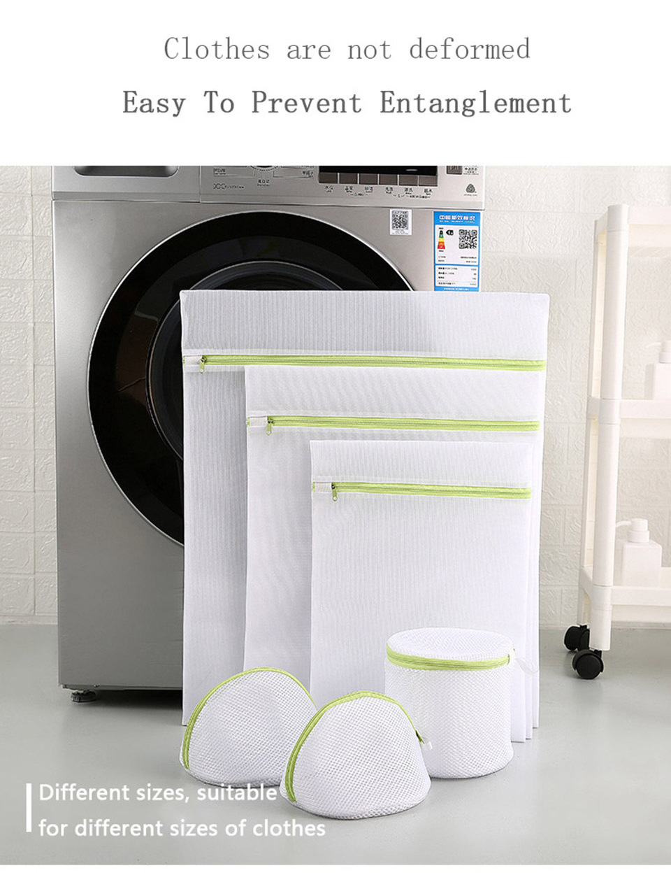 Mix Size Washing Bra Cloth Lingerie Package Protect Polyester Bags Wash Machine Mesh Laundry Bags With Zipper