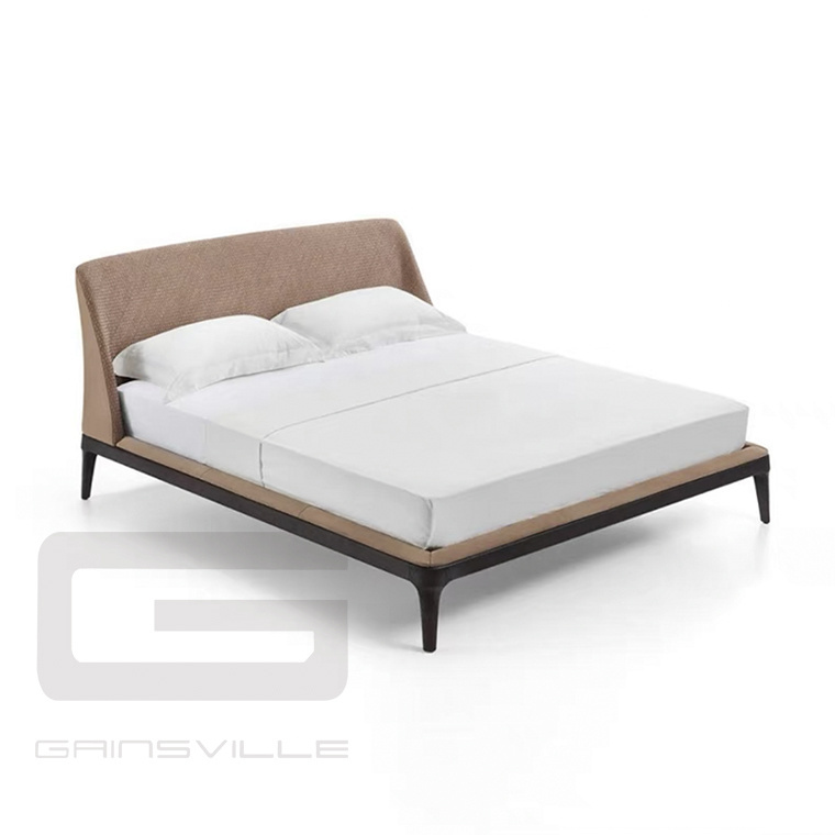 Comfortable Design Modern Super Simple King Size Bed Soft Bed High-Density Sponge Queen Size Bed