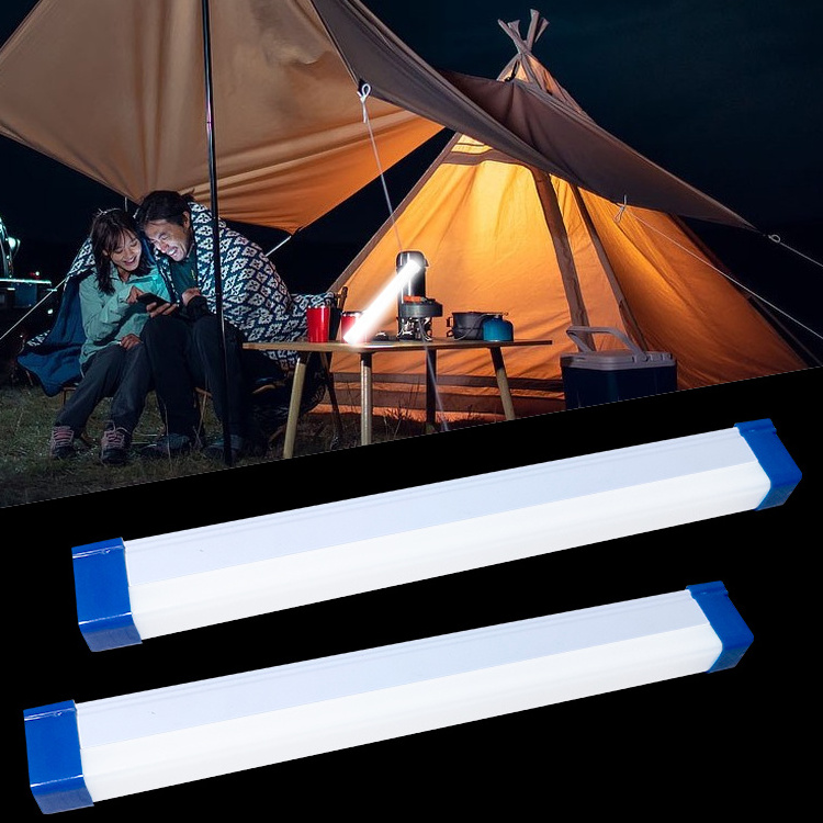 Portable Third Gear Dimming Mode IP44 Waterproof 60W Repair Camping LED Tube Lighting Emergency Lights