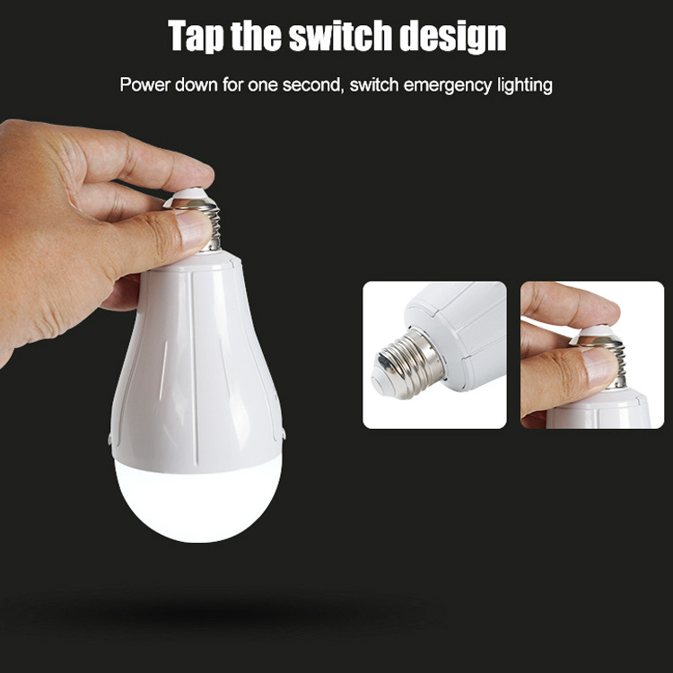 Tap The Switch Design High Brightness LED Chip 15W 20W 25W 30W Switch Emergency Lighting Emergency LED Bulb