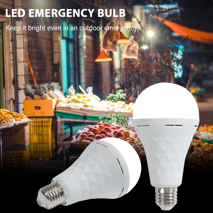 Multiple Modes Of Use 7W 9W 12W 15W Strong Practicality Light And Portable LED Rechargeable Emergency Bulbs