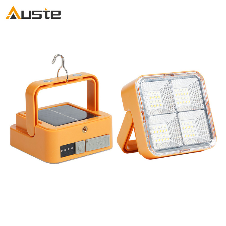 Great Value Low Price 500W Long Life 2400mAh Battery Capacity Rechargeable LED Solar Emergency Flood Lights