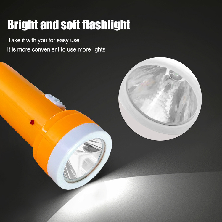 Compact And Delicate Design Easy To Carry 60W 220V Fast Charging Camping Flashlight LED Plug In Rechargeable Mini Flashlight