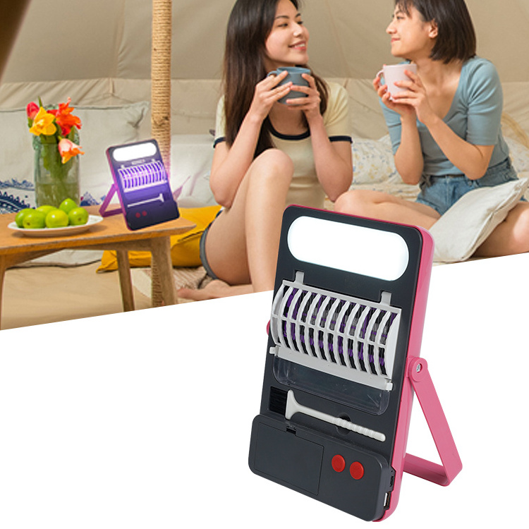 Emergency Light Mosquito Light Double Light Design High Power Easy To Use Solar Electronic Mosquito Killer Lamp