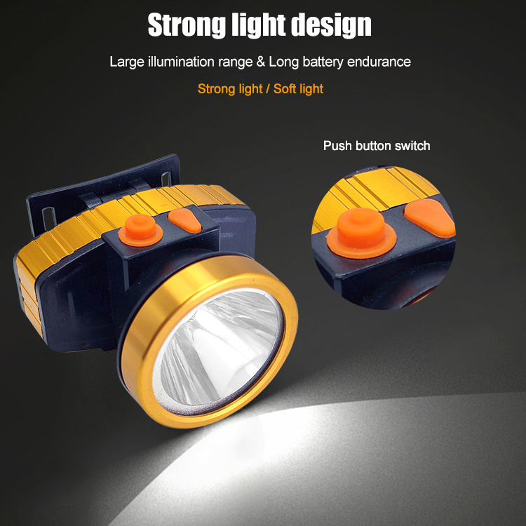 ABS Material Super Long Battery Endurance Strong Light Design 250ml 80W Outdoor Camping Cavern Work LED Headlamp