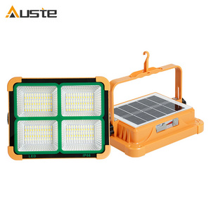 USB Interface Charging Design Bright LED High Power 1000W LED Solar Portable Floodlight Emergency Light