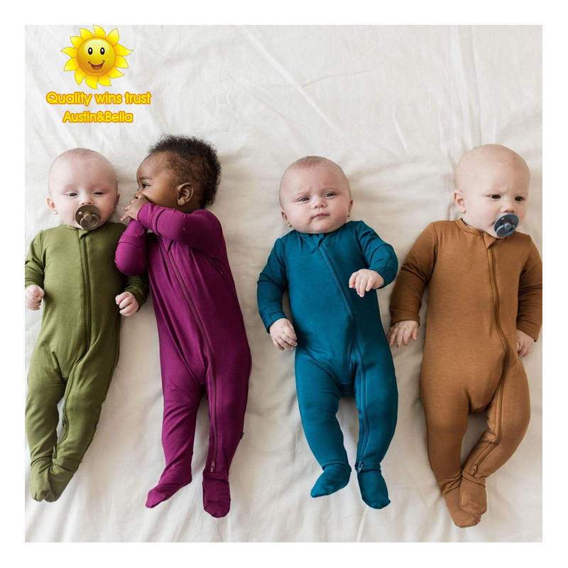 Manufacturers custom bamboo baby clothes small baby romper quality cotton viscose spandex boutique newborn onesies baby clothing