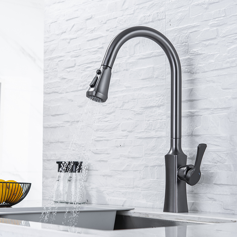 High Quality Brass Pull Down Kitchen Faucet