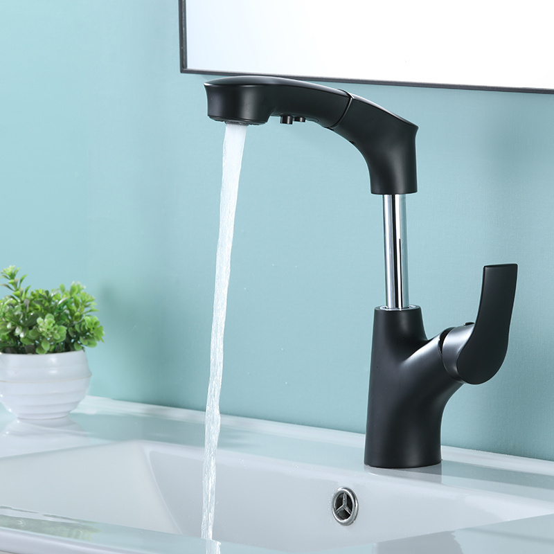 Austler bathroom faucet with pull down sprayer washbasin faucet lavatory faucet