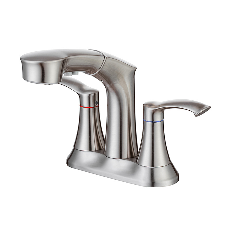 Bathroom Faucets for Sink 3 Hole Bathroom Sink Faucet Brushed Nickel 3 Hole Widespread Bathroom Faucet