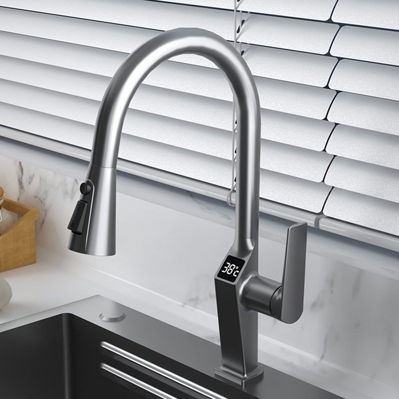 Step Kitchen Sink faucet 304 Stainless Steel Handmade Above Mount Waterfall Faucet Farmhouse Kitchen Sinks taps