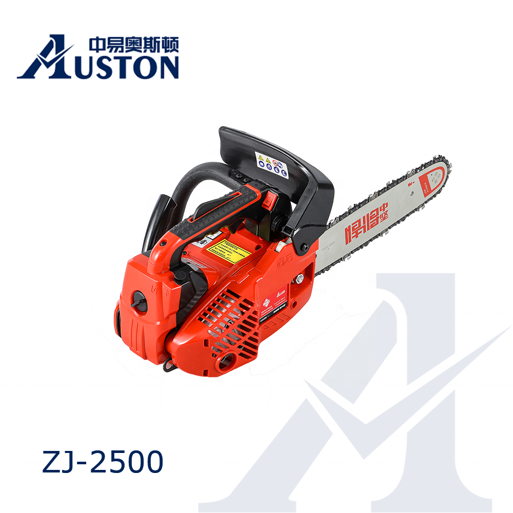 Gasoline 2 stroke  single hand Top Handle Small Wood Cutting 25cc lightest Petrol Chainsaw