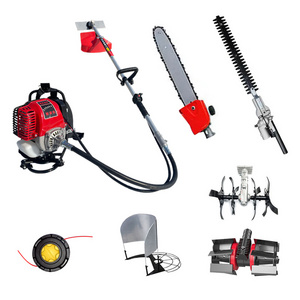 Multi Functional 5 in 1 Brush Cutter 52cc Gasoline Hedge Trimmer Pole Saw Grass Trimmer