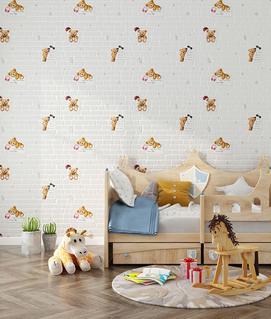 Removable Kids Room Cartoon Wall Stickers Home Decoration 3D pe Sticker