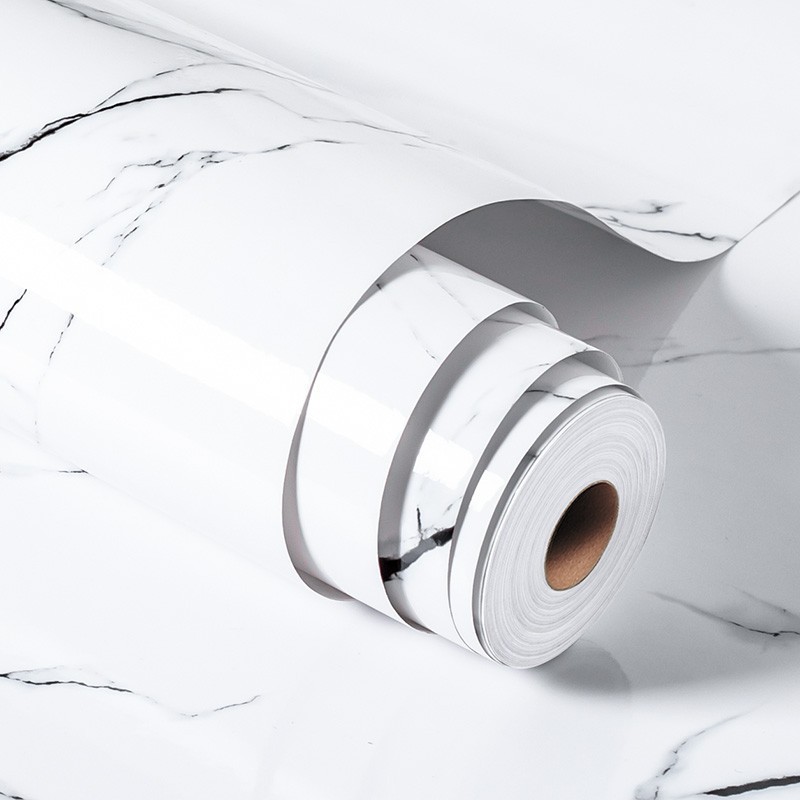 pvc marble wallpaper waterproof for bathrooms