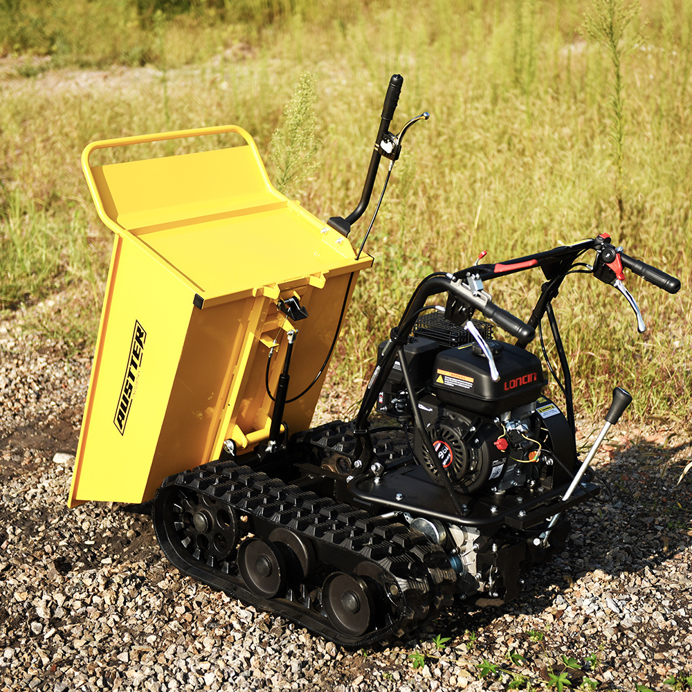 AUSTTER Small CE 300kg Mini Dumper Power Barrow All Terrain mini track dumper in factory price