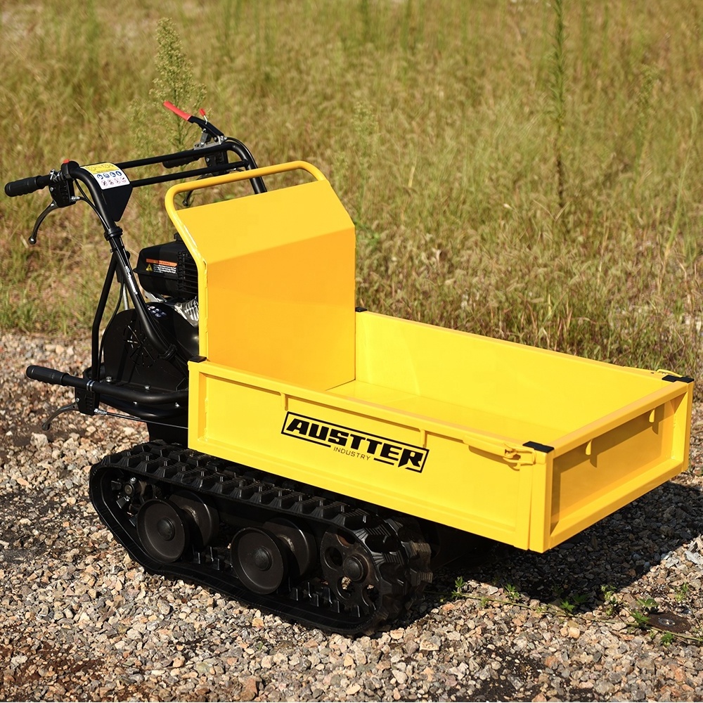 AUSTTER CE Approved 300kg Loading Capacity power mini wheelbarrow Customized Track crawler mini Dumper