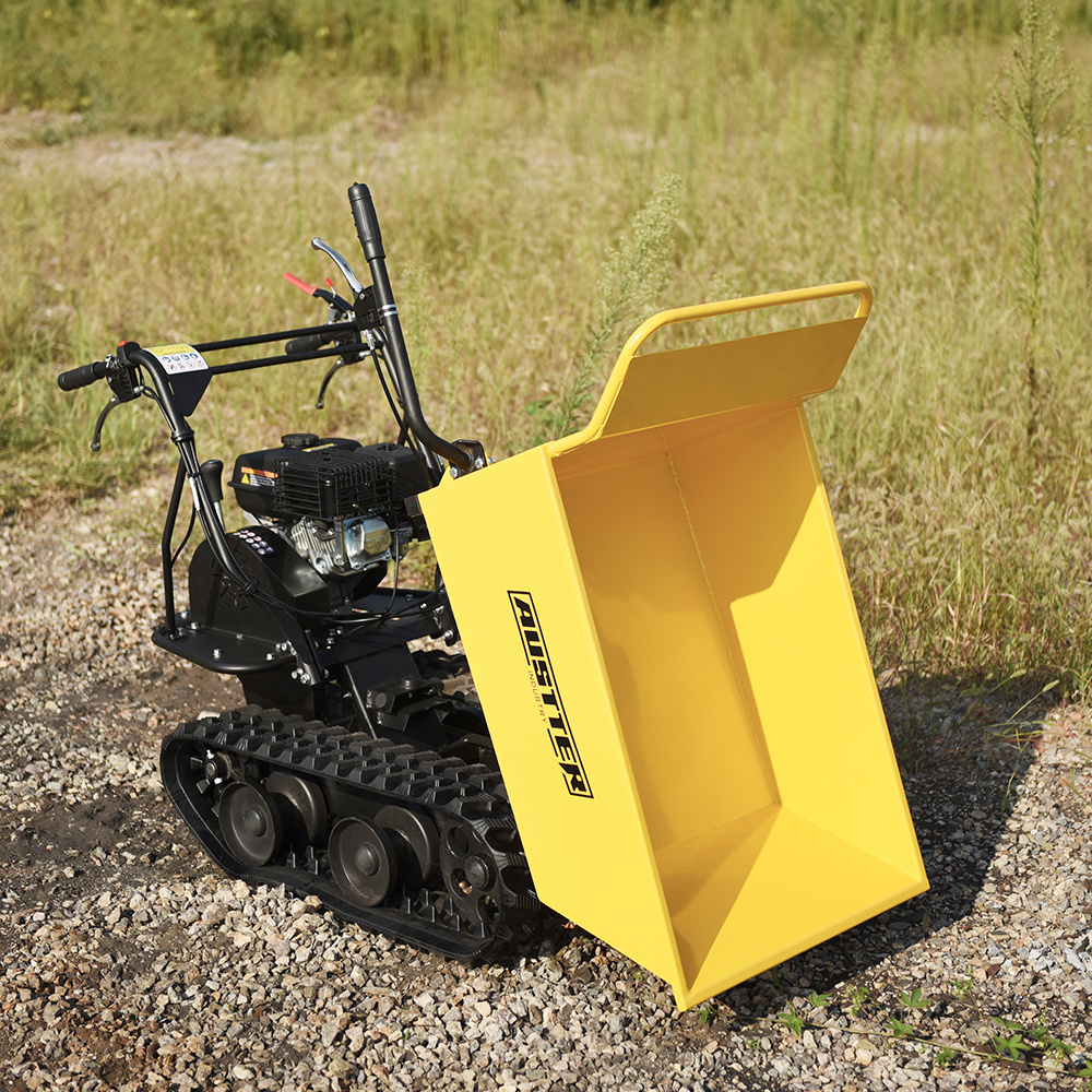 AUSTTER Small CE 300kg Mini Dumper Power Barrow All Terrain mini track dumper in factory price