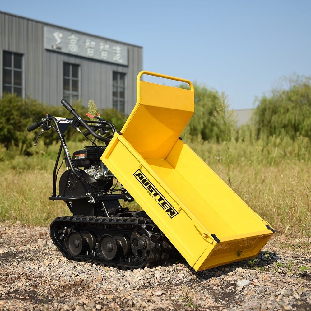 AUSTTER CE Approved 300kg Loading Capacity power mini wheelbarrow Customized Track crawler mini Dumper