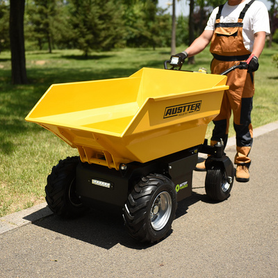 AUSTTER 500KG hydraulic Site Small Truck Loader Mini Electric Power Wheel Barrow Dumper