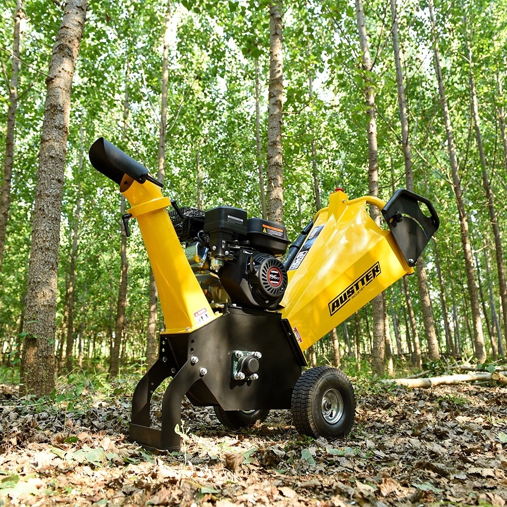 AUSTTER Commercial Shredder 7hp Small Woodchipper  Wood Chippers for Sale