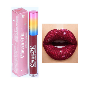 Hot Selling Matte Liquid Lipstick Long Lasting Diamond Glossy Waterproof Metallic Glitter Lip Gloss