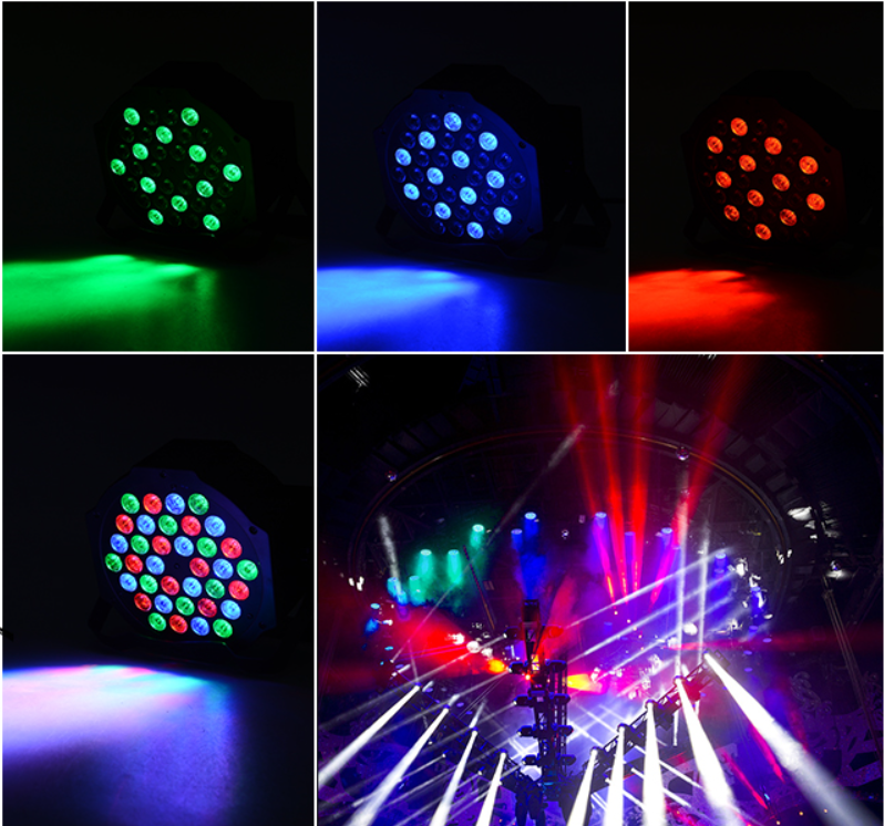 Led Par Light DMX 18Leds 36Leds 54Leds Color Changing DJ Wedding Event Party Concert Dimmable RGB Led Stage Lights