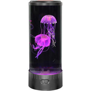 OEM  Color Changing Aquarium Jellyfish Led Lamp Decorative Lighting Mood Jellyfish Lamp Baby Kids Night Light Large Lava Lamp