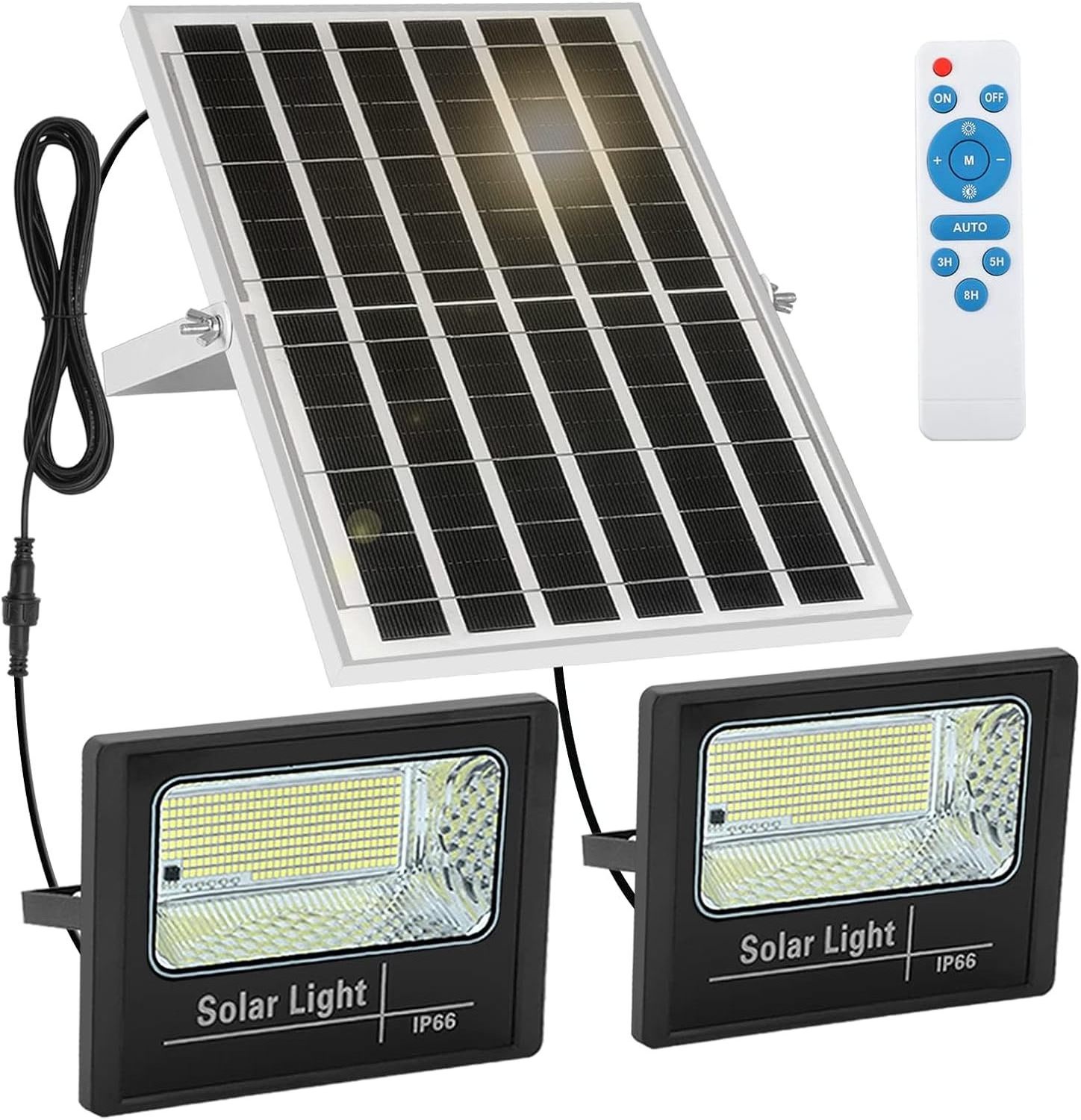 Outdoor Solar LED Flood Light with Remote Control Solar Flood Light 1000w Outdoor Solar Security Lights Outdoor Motion Sensor