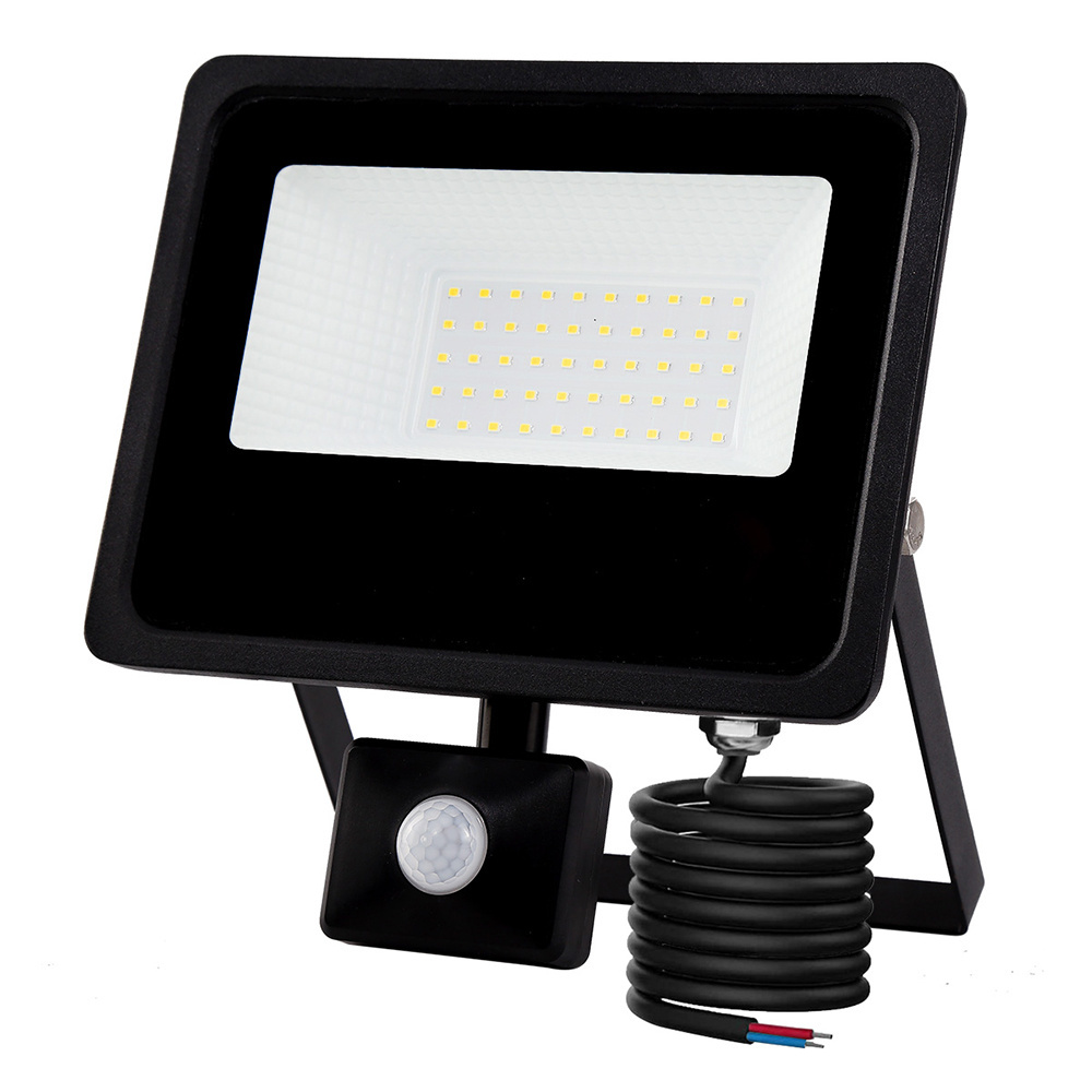 Sensitive 50W Daylight Auto Led Floodlight Outdoor Waterproof IP65 PIR Sensor Security Lights Led Flood Light Motion Sensor