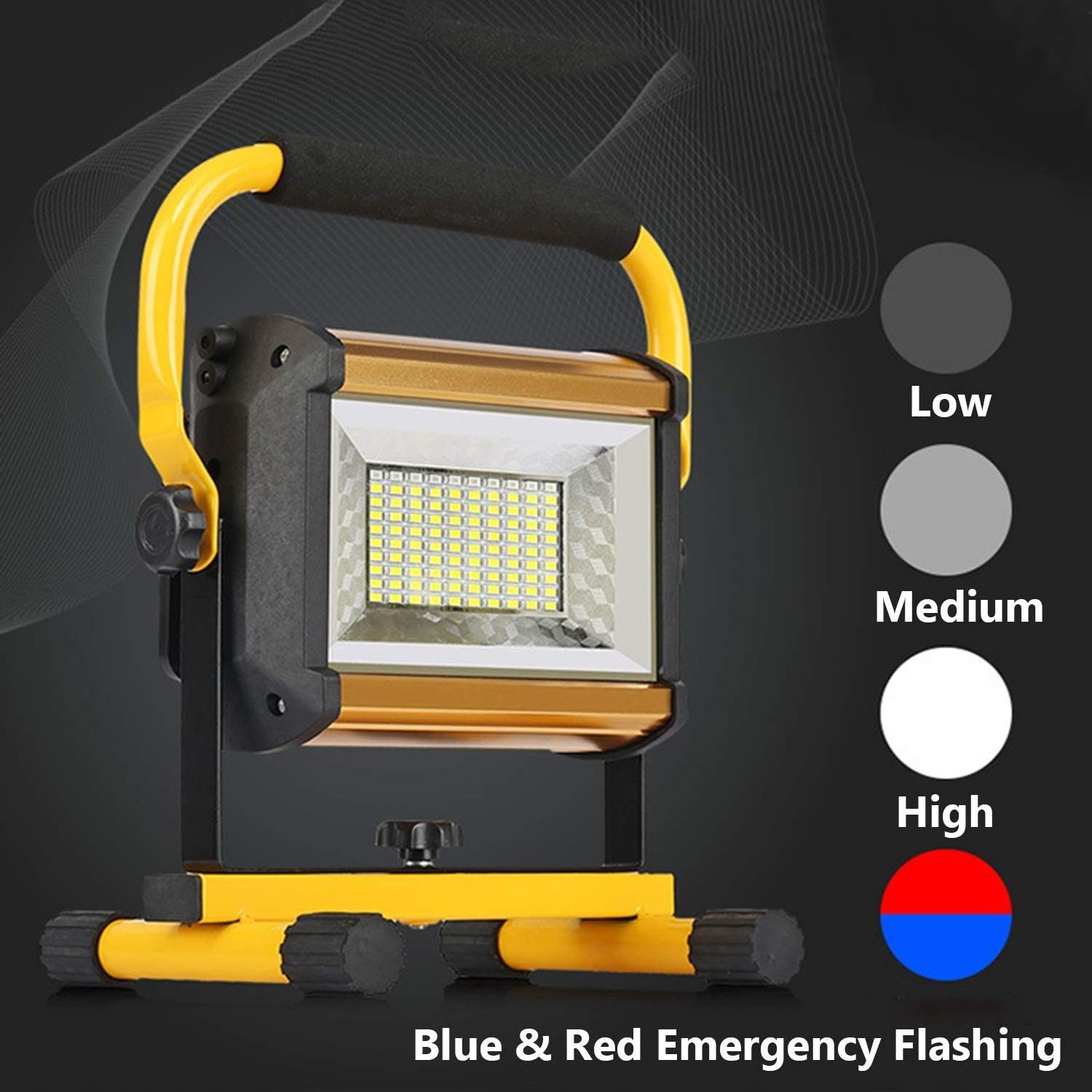 Factory Supply 100W Work Light Portable Rechargeable Ip65 Waterproof USB Charging Flash LED Flood Emergency Camping Light