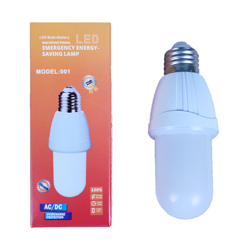 High Voltage 9W 12W LED Emergency Bulb 18650 Battery Pack Backup Lighting E26 E27 Hook Automatic Lamp Rechargeable Light Bulb