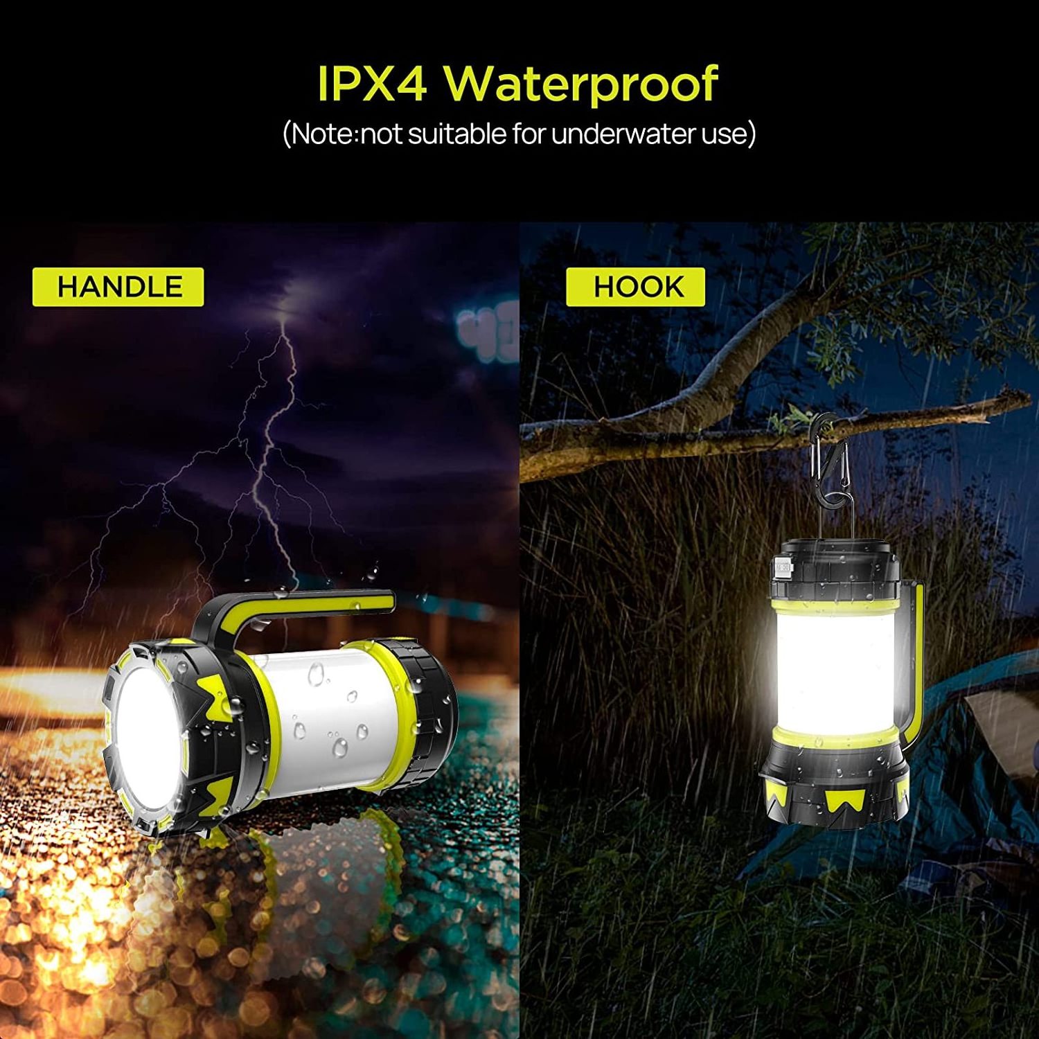 OEM ODM LED Light Lantern Energy Saving Portable Waterproof USB Charger Power Bank Flashlights Emergency LED Rechargeable Light