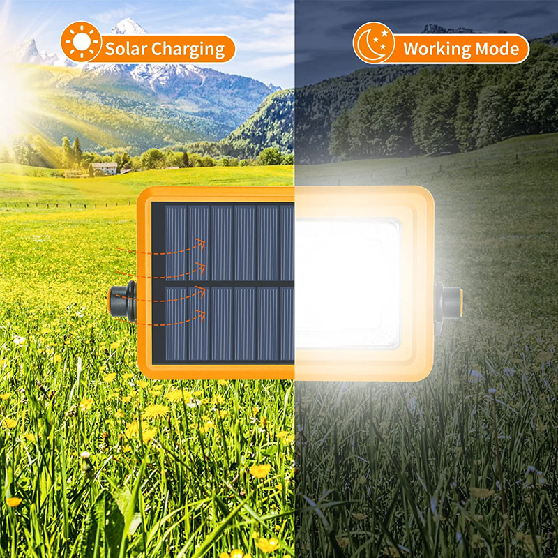 Factory 56Leds Solar Portable Rechargeable LED Work Light Outdoor Camping Hiking Fishing Led Emergency Light Solar Flood Light