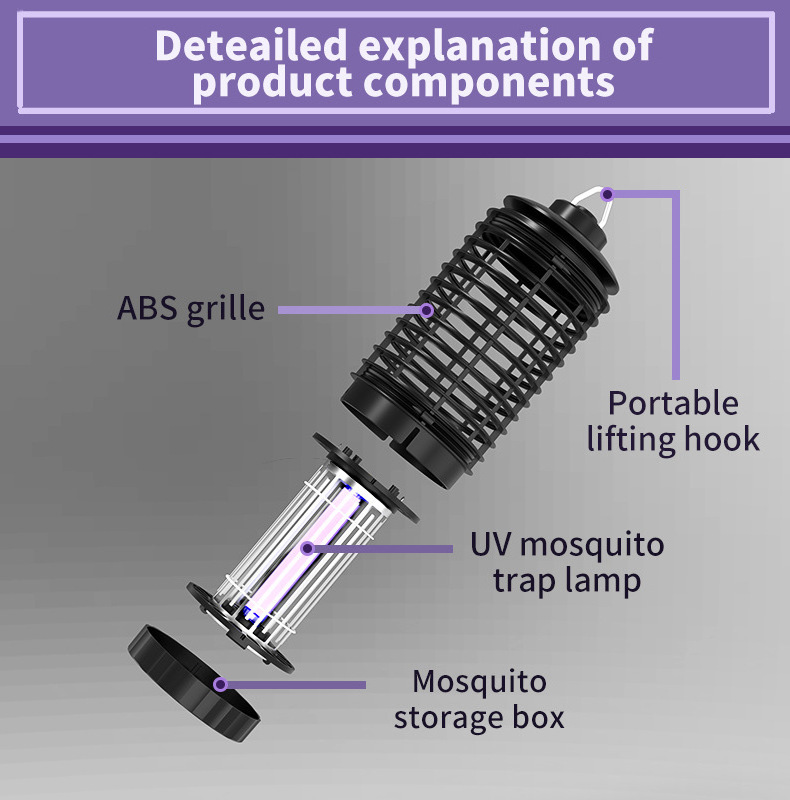 High Power Electric Mosquito Killers Traps Fly Bug Zapper Mosquito Lamp Home Backyard Patio Anti Mosquito Killer Lamp