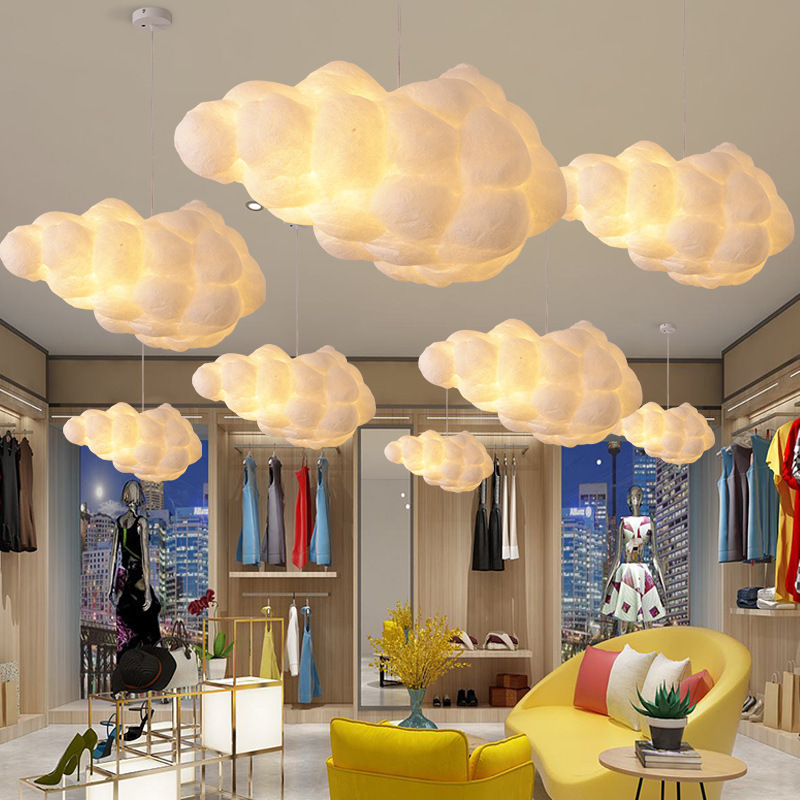 Music Sync Warm White Multicolor Changing Led Cloud Ceiling Light Remote APP Indoor Home Bedroom Decoration Cloud Lighting