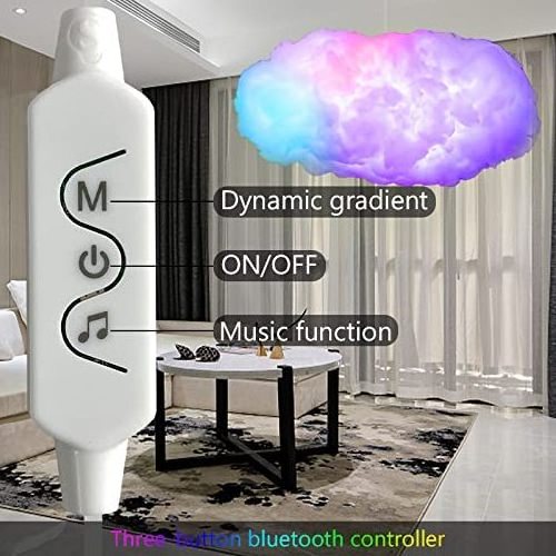 Music Sync Warm White Multicolor Changing Led Cloud Ceiling Light Remote APP Indoor Home Bedroom Decoration Cloud Lighting