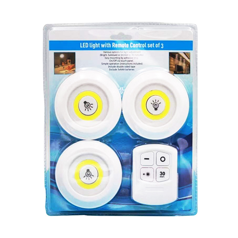 Wholesale COB Wireless Remote Control Induction Lamps Pasteable Mini Touch Kitchen Bedroom Staircase Closet LED Night Lights