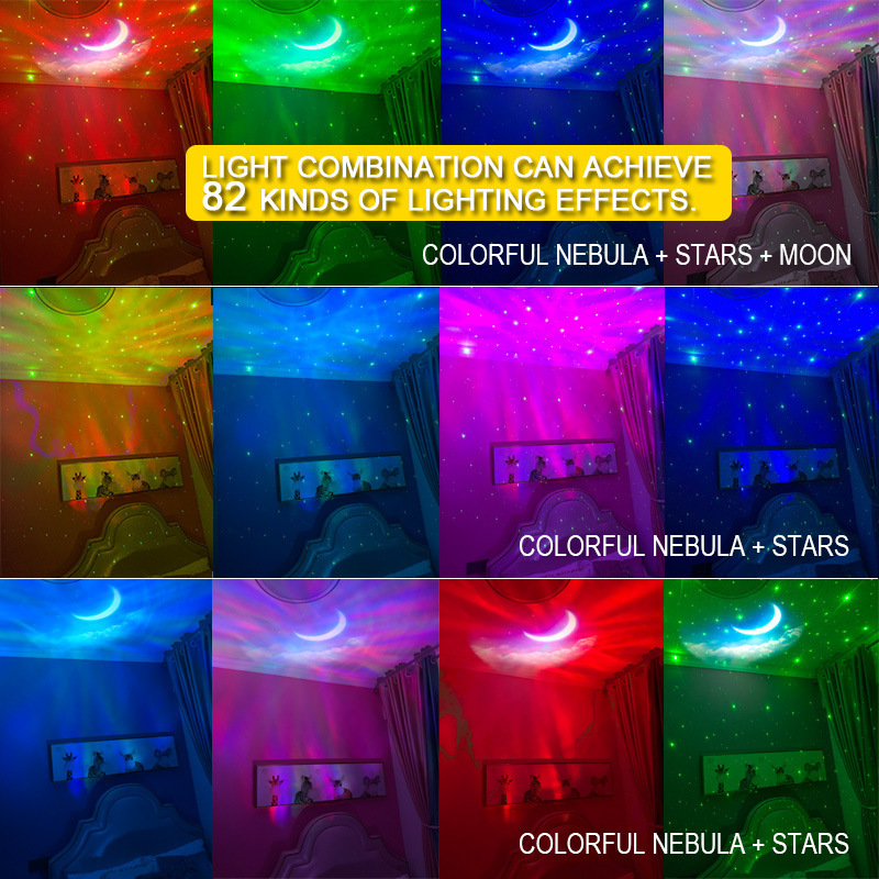 Astronaut Projector Lamp Music Speaker Star Moon Nebula Ceiling Night Light Space Timer Led Astronaut Galaxy Projector Lighting