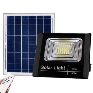 60W 90W Solar Flood Light Timer Dimmable IP66 Security Lighting with Remote Control for Garage Solar Flood Lights Outdoor