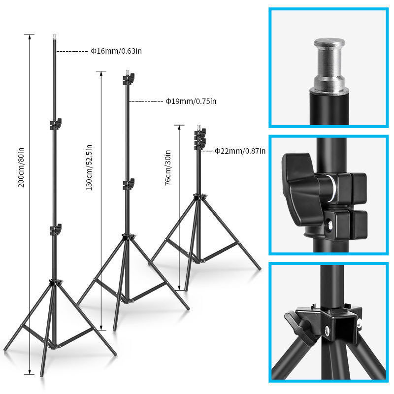 OEM Live Stream LED Video Light Stands Softbox Kit Fill Selfie Light Photo Studio Vlog Camera Tabletop LED Photographic Lighting