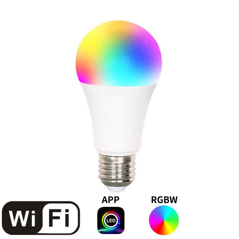 9W Smart WiFi Bulb Light E27 LED RGBW Color Changing Control Alexa Google Tuya Bedroom Living Room Lighting LED Light Bulbs