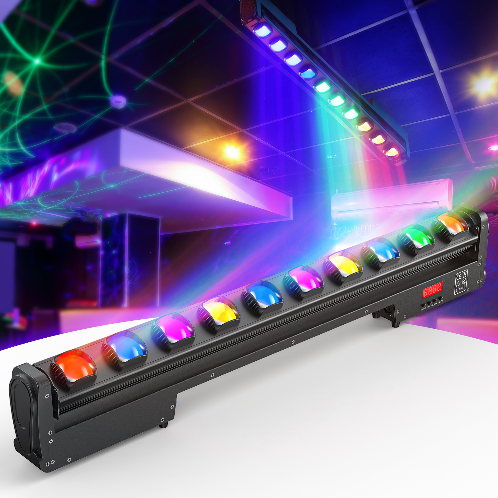 DMX Beam 250W Wall Washer Led Matrix Light DMX512 Strobe Bar Laser DJ Disco Lives Concert 4 In 1 RGBW Stage Lights Moving Head