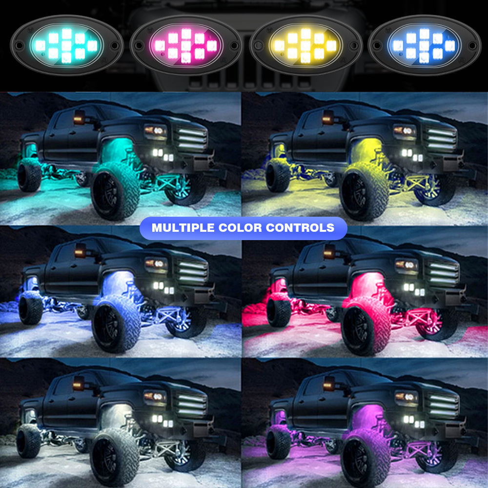 OEM RGB Car Underglow Light Kit Ble App Control Waterproof Others Car Light Accessories Truck ATV UTV SUV Car Led Rock Lights