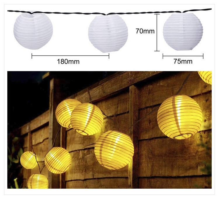 LED Solar String Lights Outdoor Waterproof Battery Operated Decorative Lanterns Wedding Decoration Christmas Led String Light