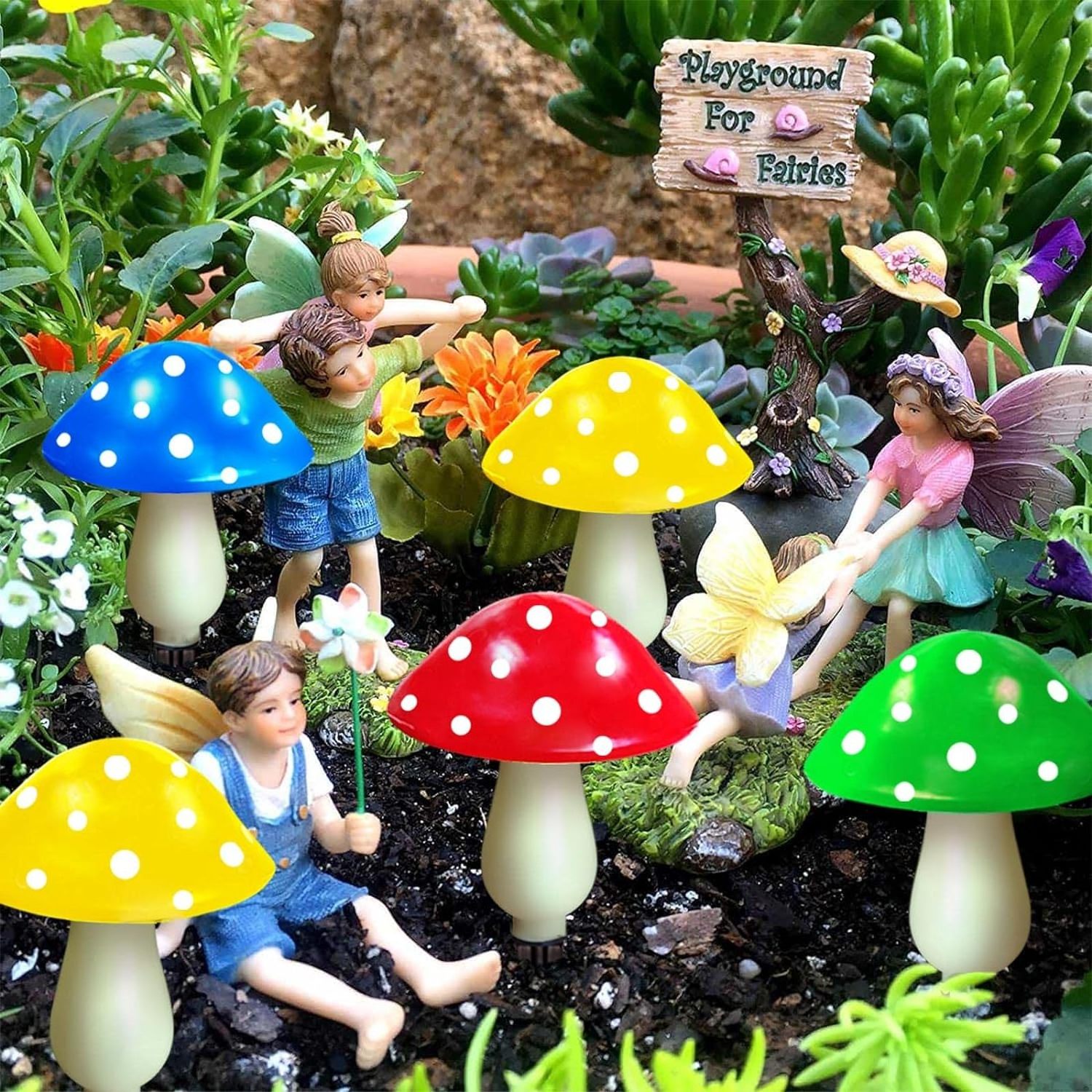 Factory Waterproof Outdoor Landscape Lights Ground Solar Stake Lights Mushroom Decor Garden Solar Mushroom Light Mushroom Lamp