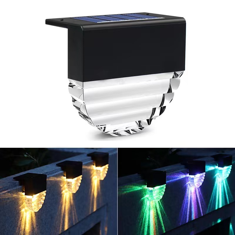 Solar Pool Side Lights Color Changing Outdoor LED Step Light Waterproof Pool Accessories Easter Decor Stairs Solar Deck Lights