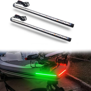 Night Fishing Bow Signal Running No Drilling Install Deck Yacht Waterproof Pastable LED Kayak Marine Boat Navigation Lights